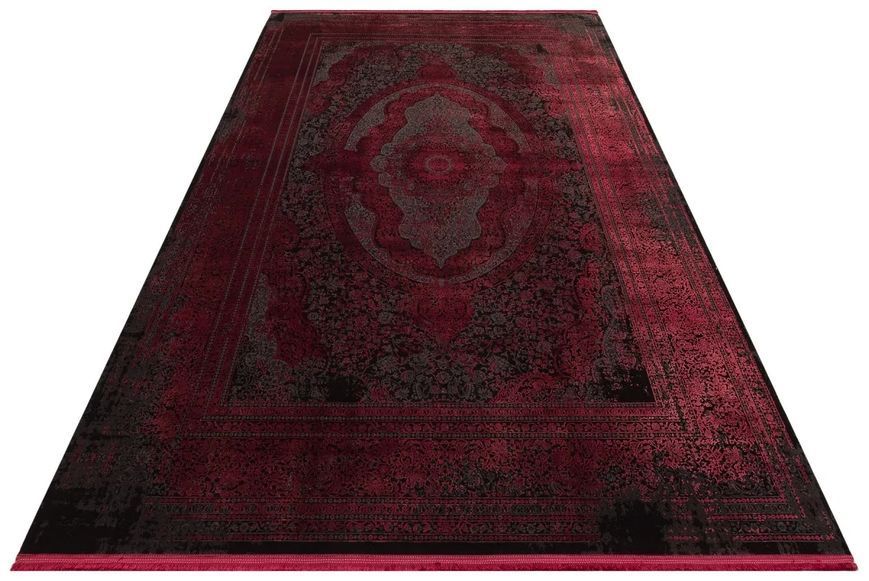 Килим сіро-червоний Anatolia ANT 01 Antrasit Burgundy Розмір, см: 80*150 Туреччина 46426 фото