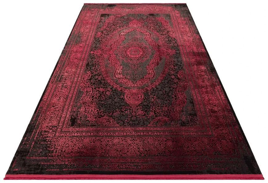 Килим сіро-червоний Anatolia ANT 01 Antrasit Burgundy Розмір, см: 80*150 Туреччина 46426 фото
