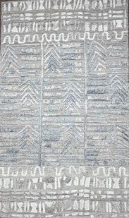 Килим сіро-блакитний Bhadohi ZR-253 Silver L.Blue Розмір, см: 140*200 Індія 71798 фото