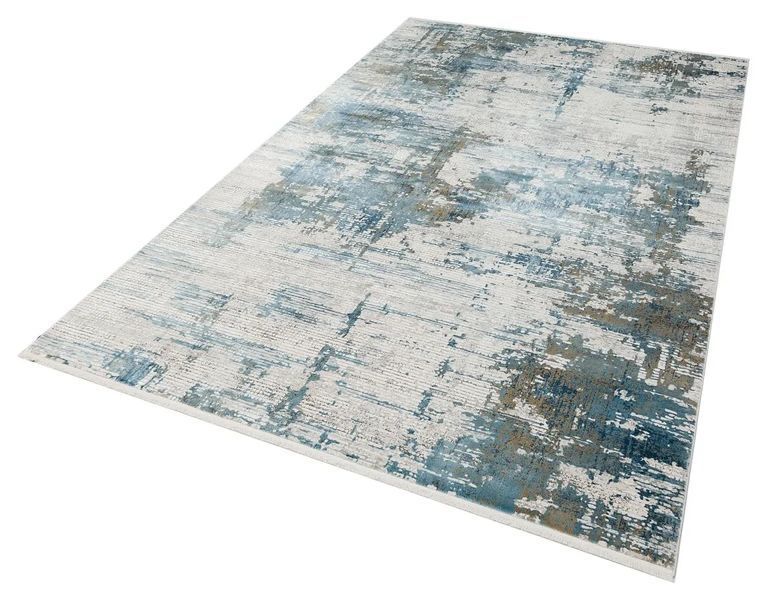 Килим бежево-синій Fresco FS 01 Beige Blue Туреччина Розмір, см: 80*150 21400 фото