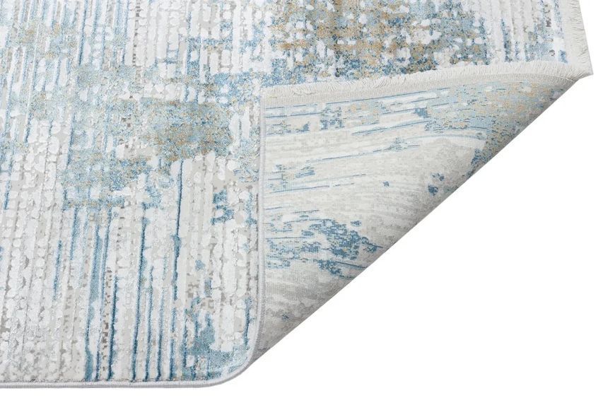 Килим бежево-синій Fresco FS 01 Beige Blue Туреччина Розмір, см: 80*150 21400 фото