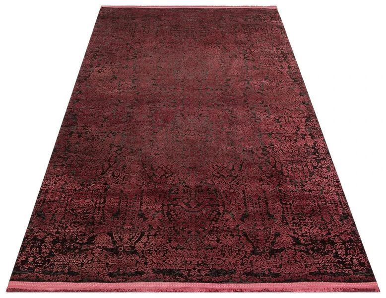 Килим червоно-чорний Cordoba DB 04 Antrasit Burgundy Розмір, см: 80*150 Туреччина 24336 фото