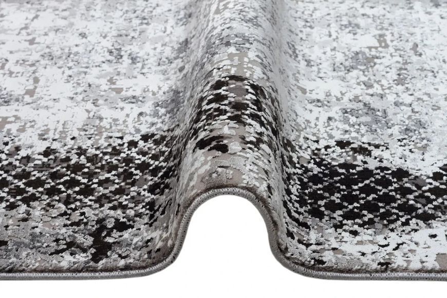 Килим Fresco FS 26 Grey Black Туреччина Розмір, см: 80*150 24504 фото