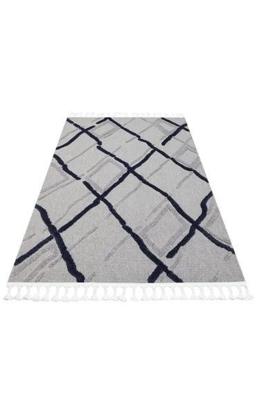 Ковер бежево-синий Terazzo TRZ 03 Grey Navy Размер, см: 200*290 Турция 80345 фото