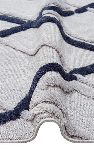 Ковер бежево-синий Terazzo TRZ 03 Grey Navy Размер, см: 200*290 Турция 80345 фото
