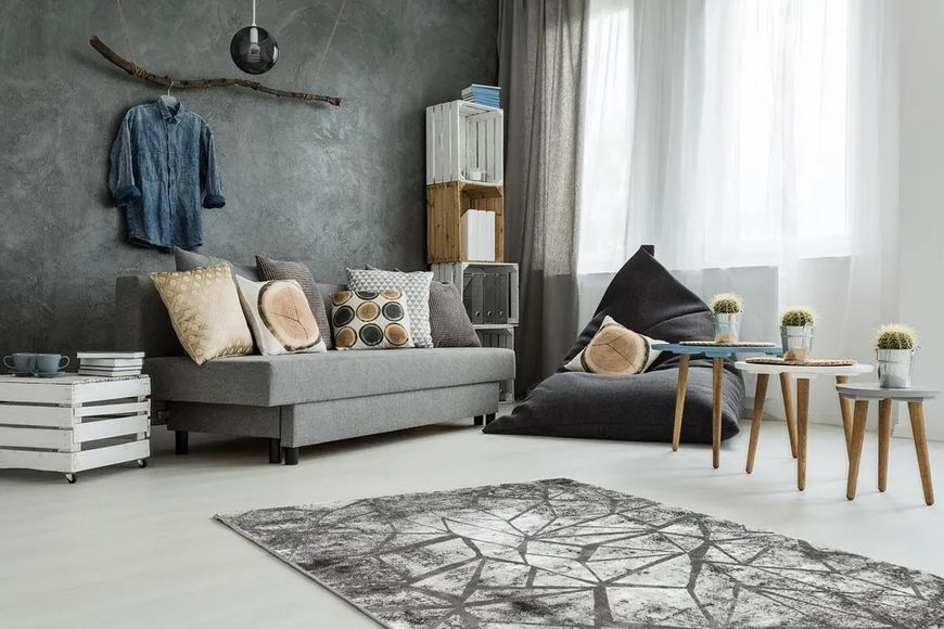 Килим Como CM 16 Antrasit NW Туреччина Розмір, см: 80*150 70609 фото